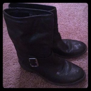 Black Moto Boots